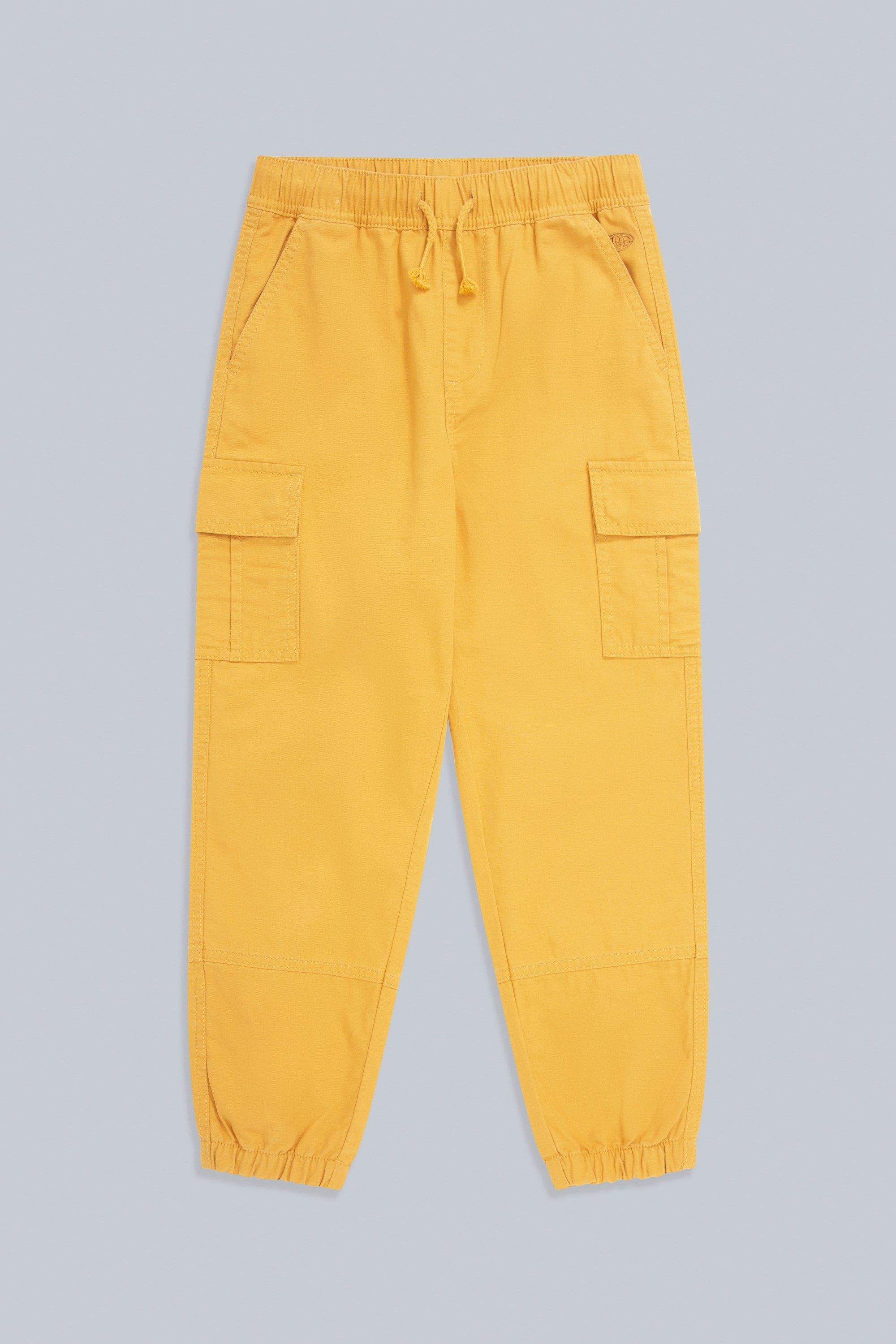 Emmet  Organic Cargo Trousers  Elastic Waist Relaxed Half Pants