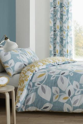 Catherine Lansfield Sardinia Mosaic Tile Blue Duvet Cover and Pillowcase  Set