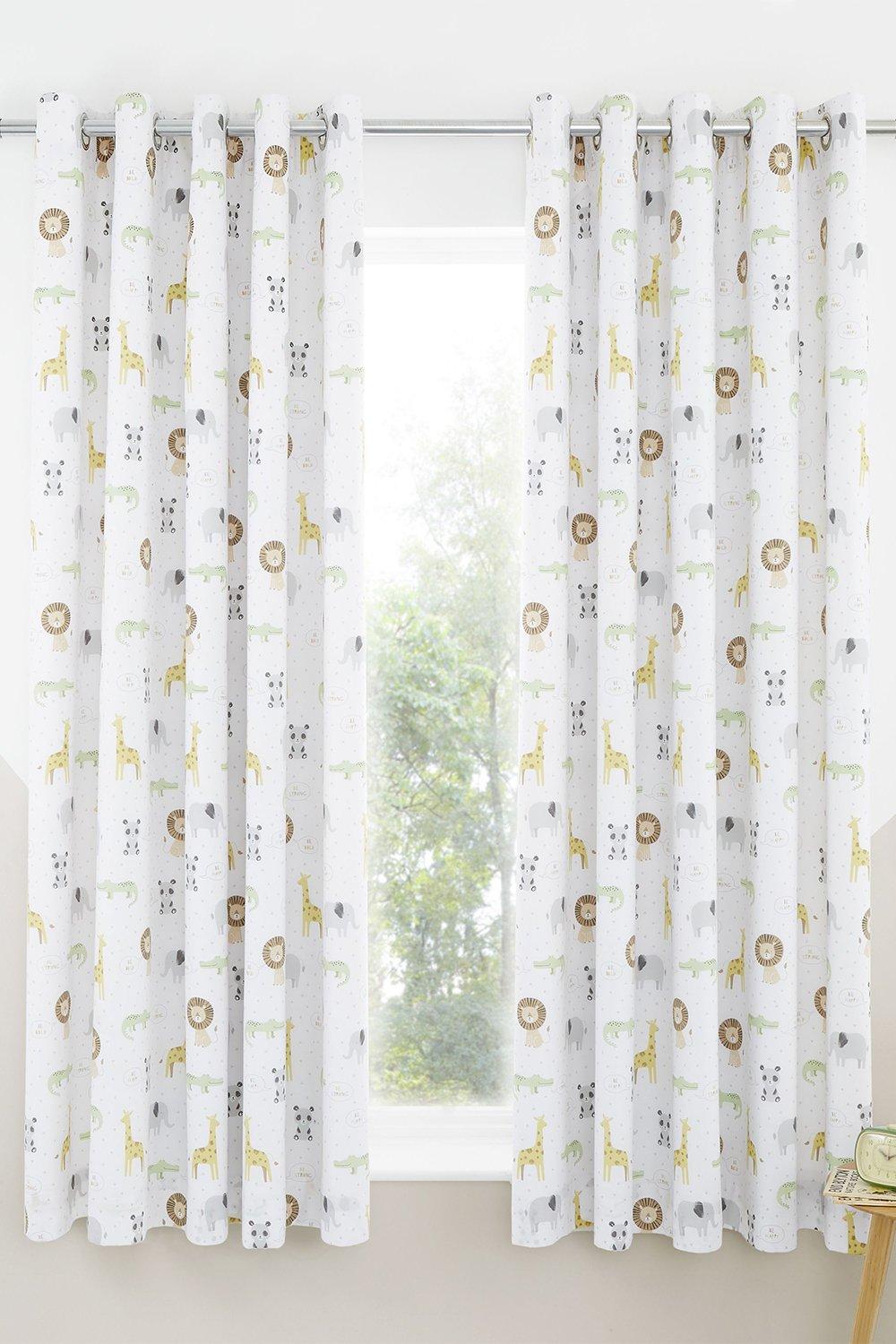 'Roarsome Animals'  Reversible Curtains
