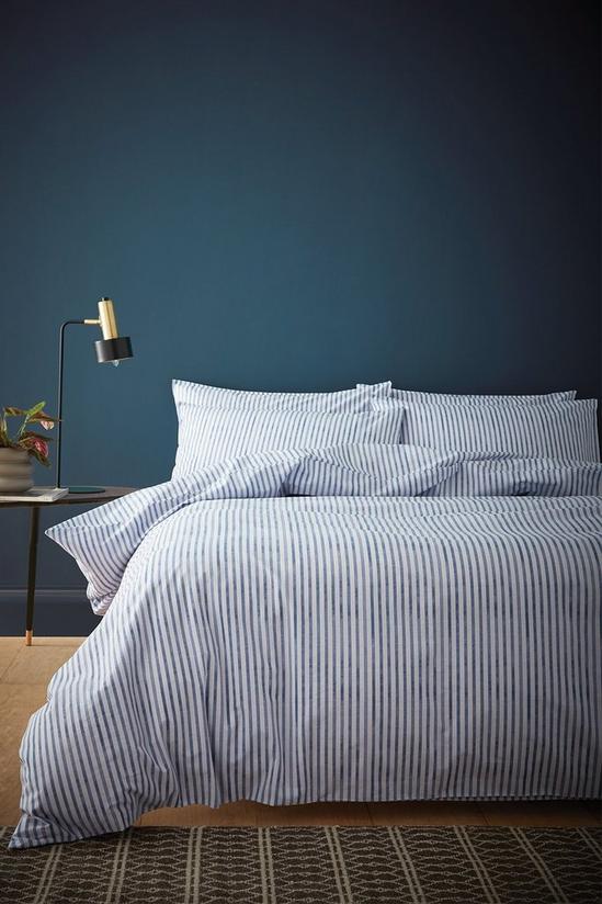Content By Terence Conran Chelsea Textured Stripe' Cotton Duvet Set 1