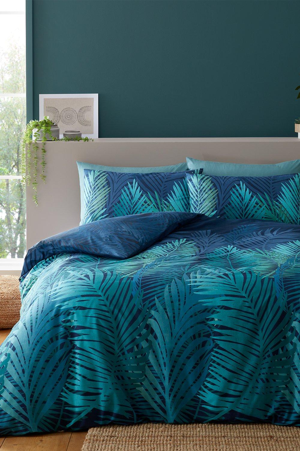 Bedding | 'Tropical Palm' Duvet Cover Set | Catherine Lansfield