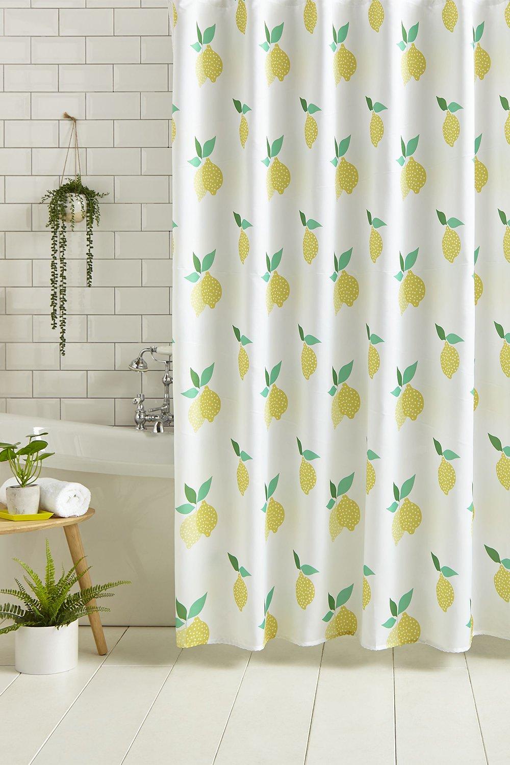 Lemon Zest Yellow Shower Curtain