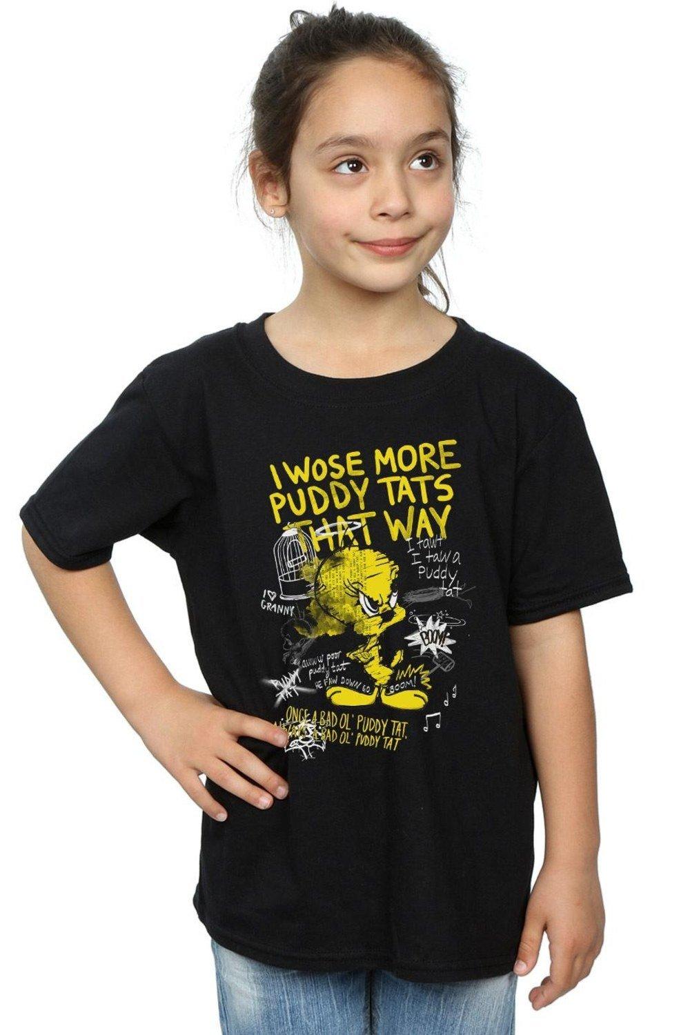 Tweety Pie More Puddy Tats Cotton T-Shirt