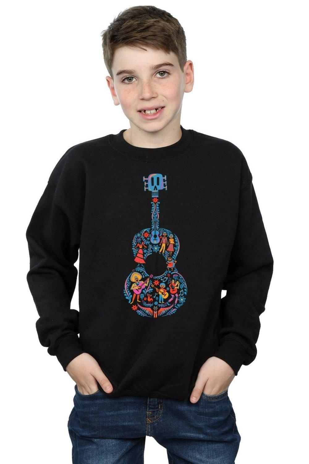 Coco Guitar Pattern Sweatshirt