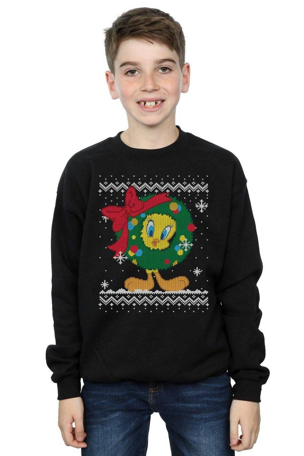 Tweety Pie Christmas Fair Isle Sweatshirt