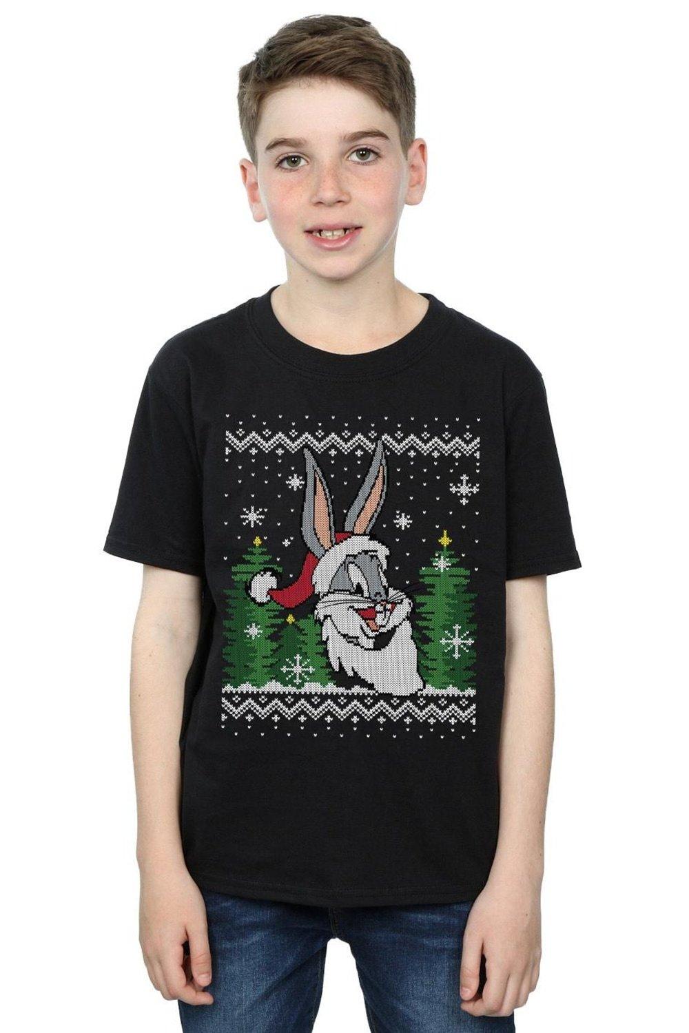 Bugs Bunny Christmas Fair Isle T-Shirt