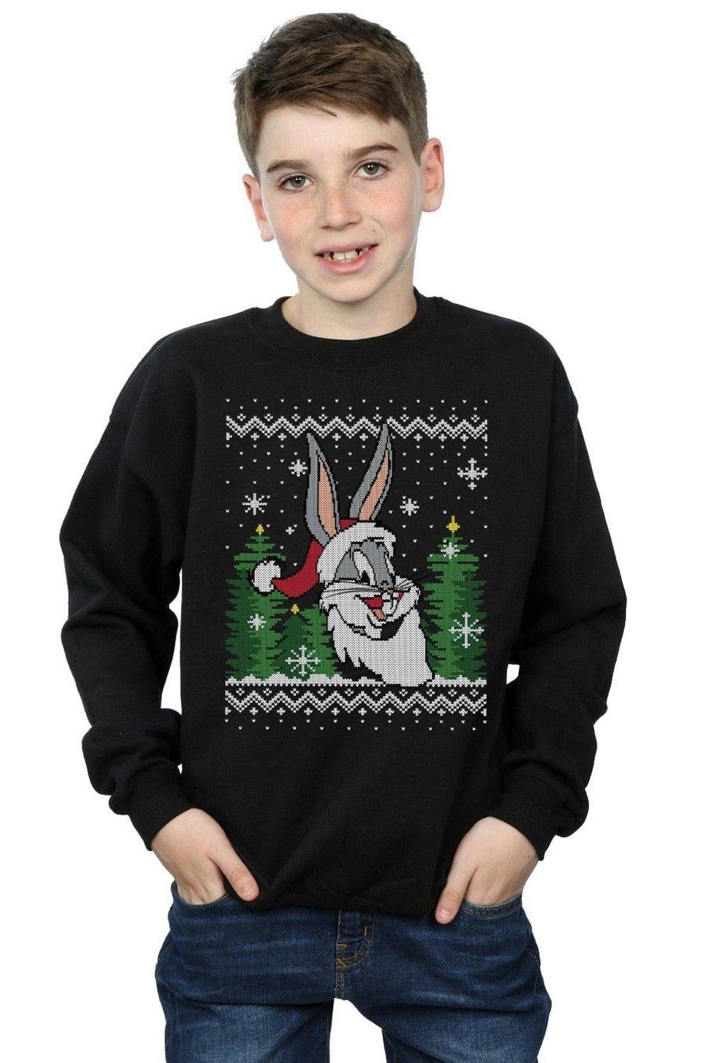 Bugs Bunny Christmas Fair Isle Sweatshirt