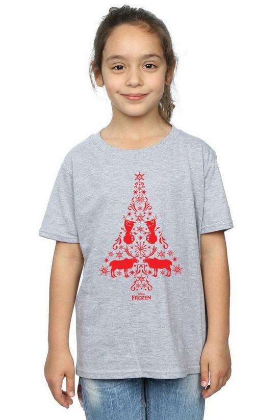 Disney Frozen Christmas Tree Cotton T-Shirt 1