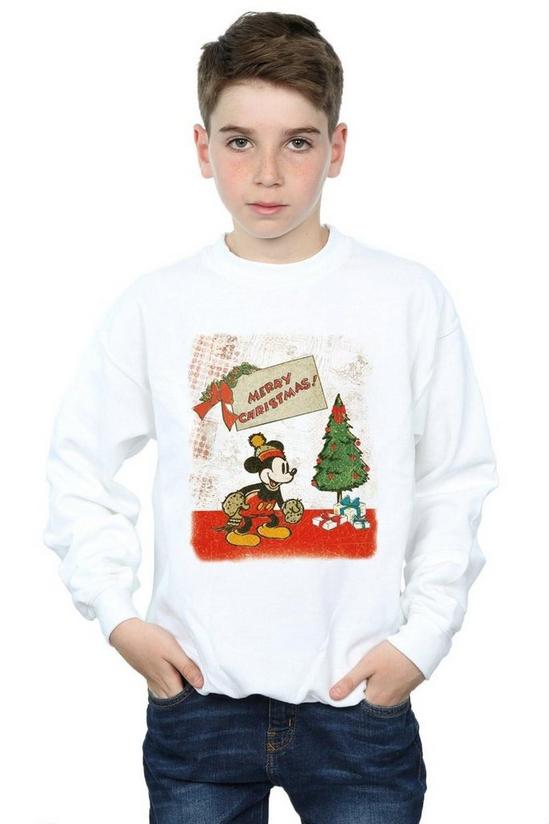 Disney Mickey Mouse Vintage Christmas Sweatshirt 1