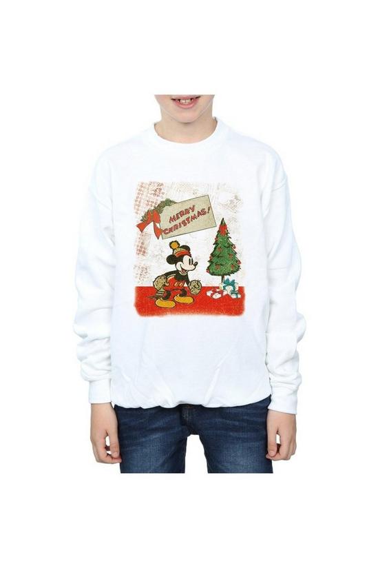 Disney Mickey Mouse Vintage Christmas Sweatshirt 3