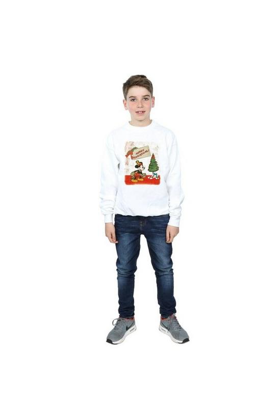 Disney Mickey Mouse Vintage Christmas Sweatshirt 4