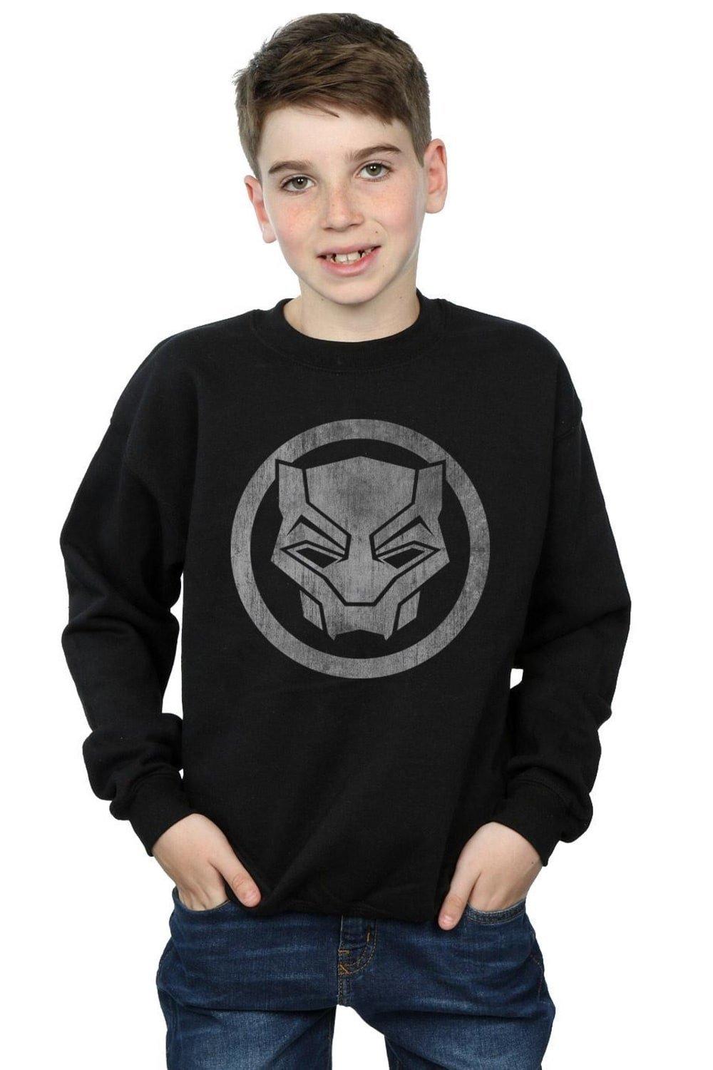 Black Panther Distressed Icon Sweatshirt