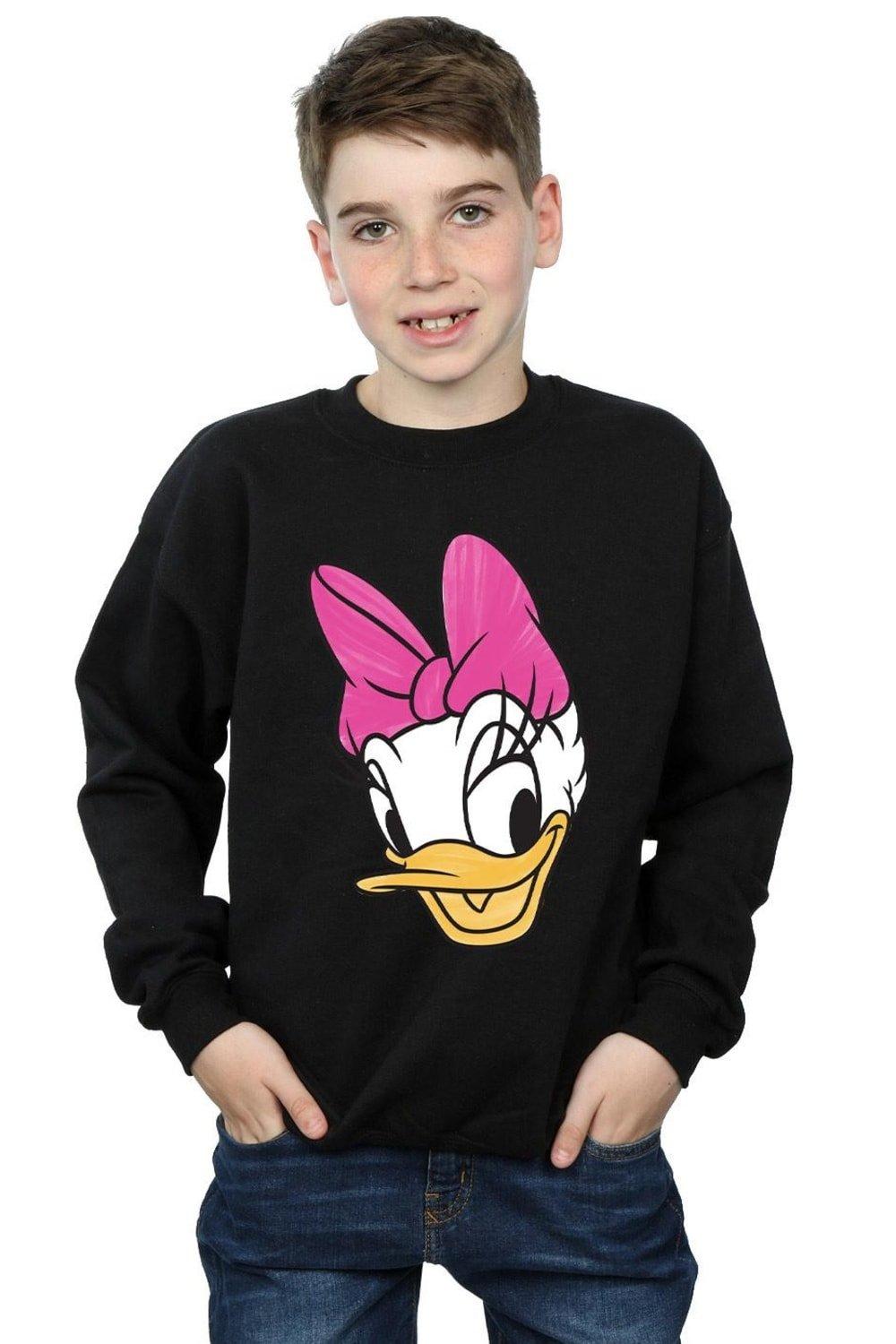 Daisy Duck Head Painted Sweatshirt