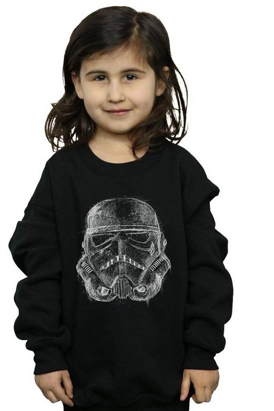 Star Wars Stormtrooper Scribble Helmet Sweatshirt 1