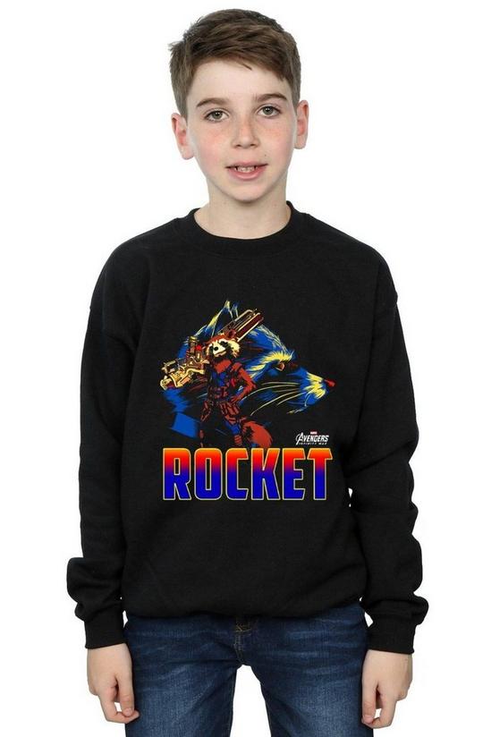 Marvel Avengers Infinity War Rocket Character Sweatshirt 1