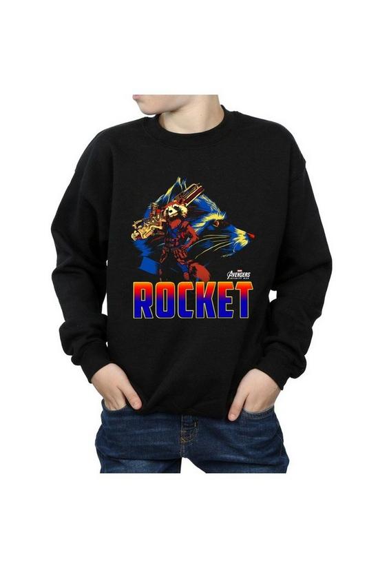 Marvel Avengers Infinity War Rocket Character Sweatshirt 3