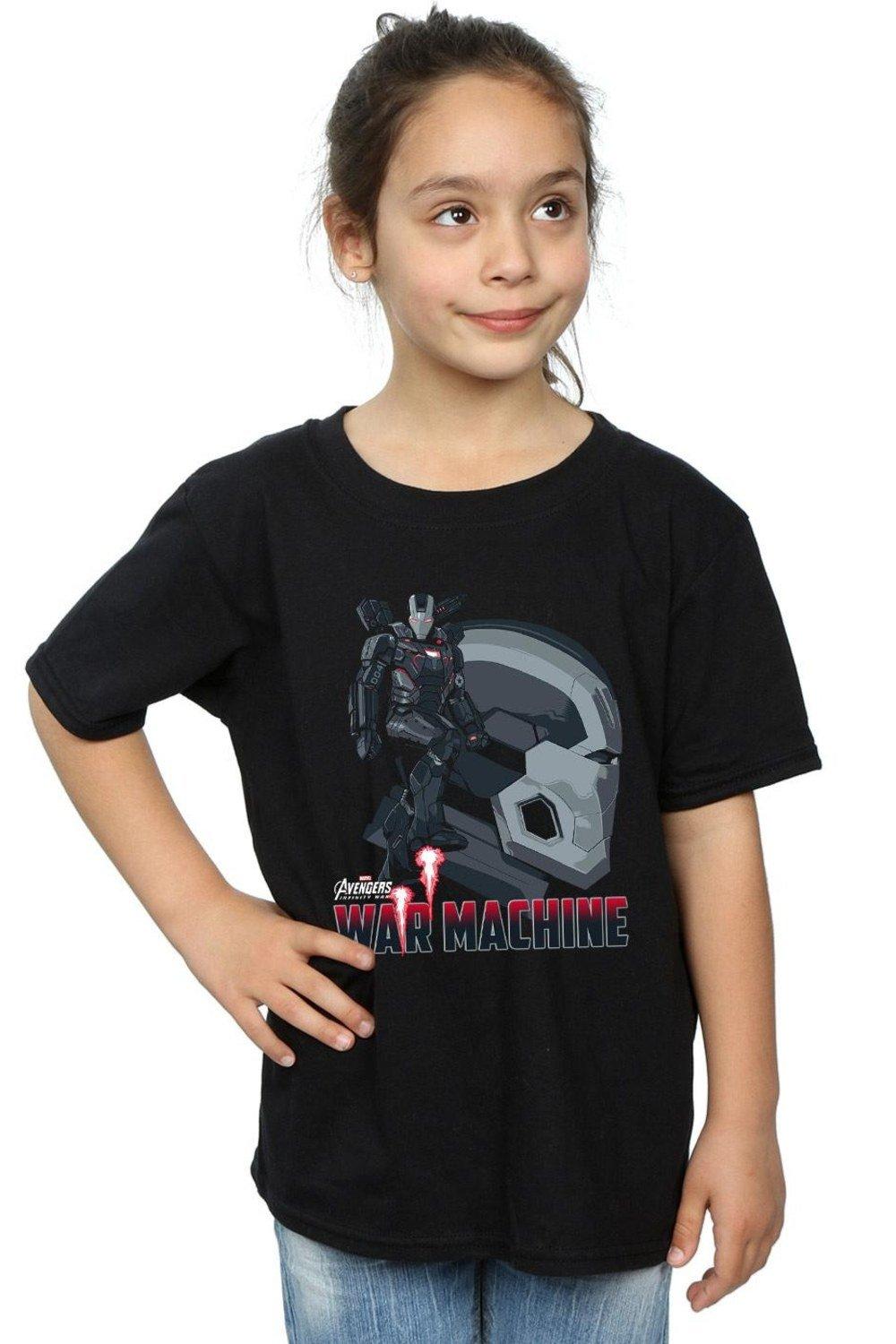 Avengers Infinity War War Machine Character Cotton T-Shirt