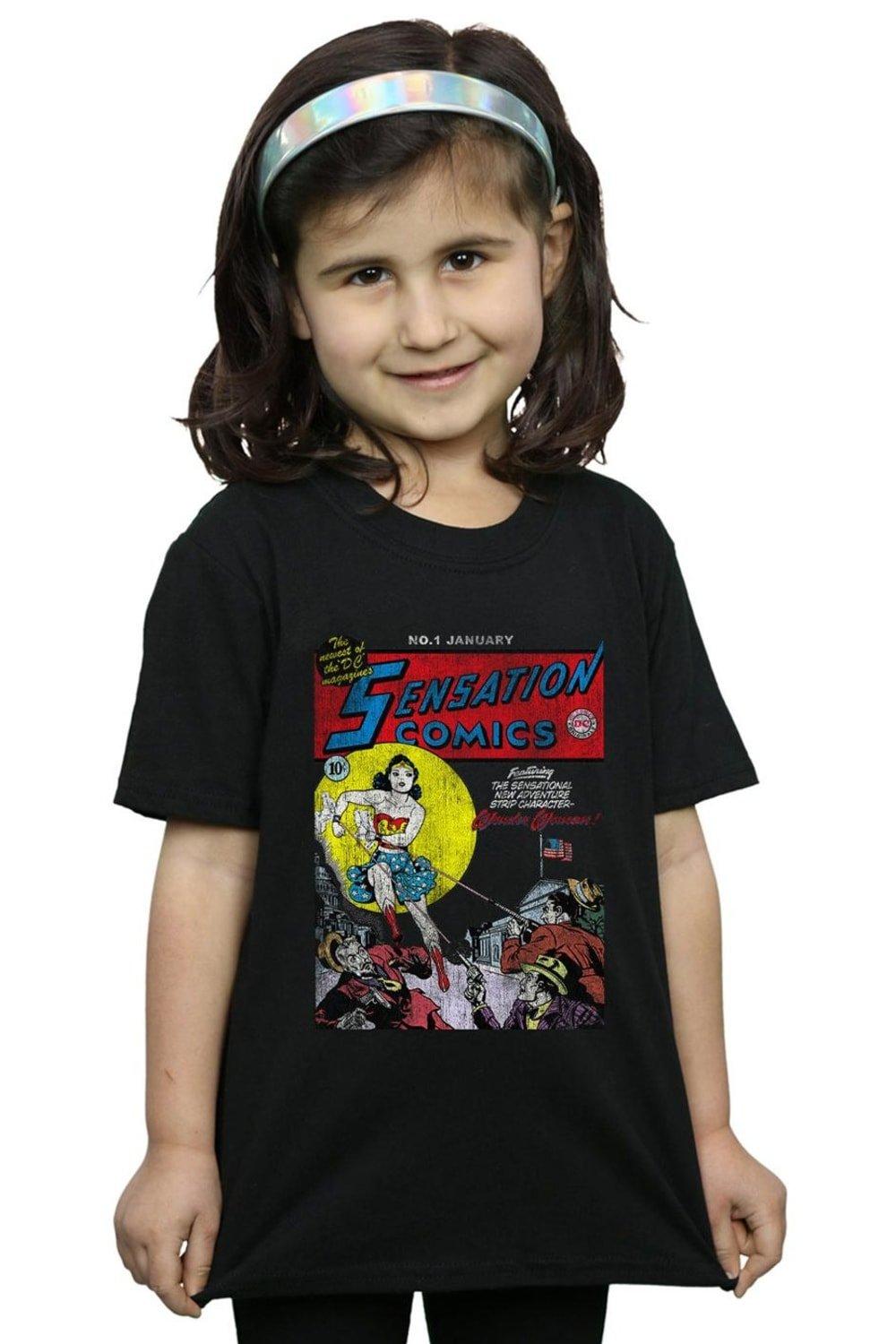 Wonder Woman Sensation Comics Issue 1 Cover Cotton T-Shirt