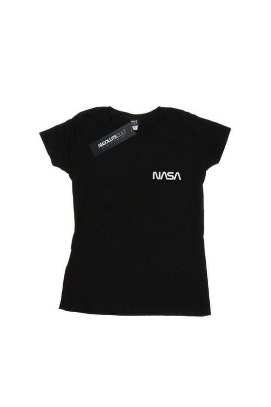 NASA Modern Logo Chest Cotton T-Shirt 2