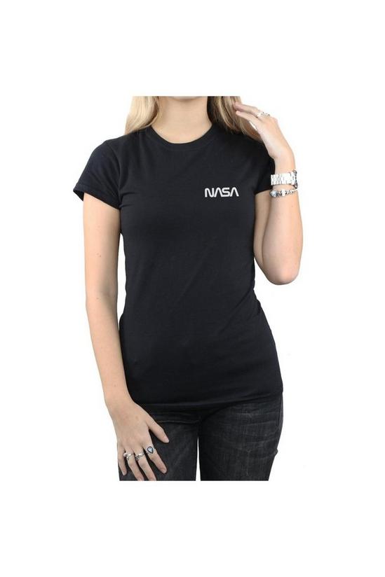 NASA Modern Logo Chest Cotton T-Shirt 3