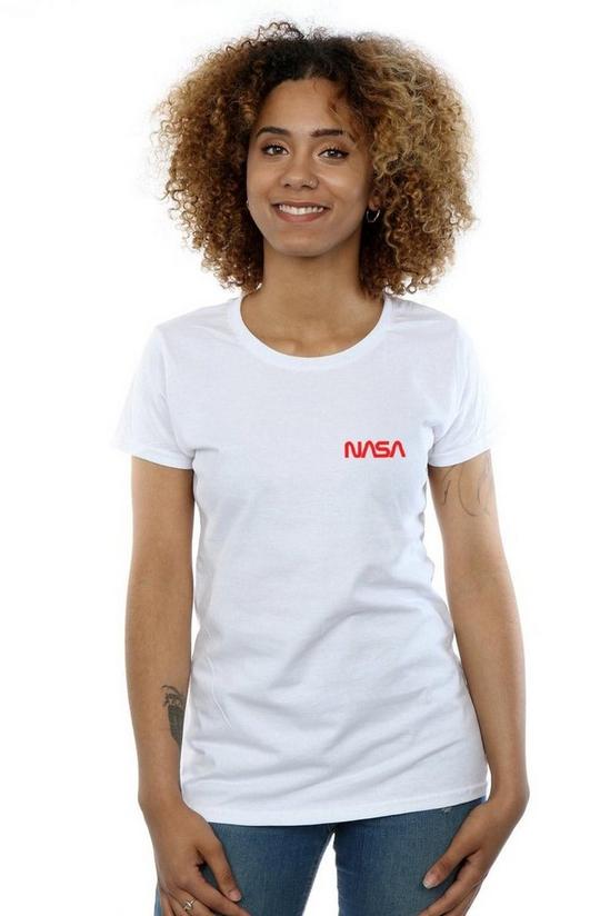 NASA Modern Logo Chest Cotton T-Shirt 1