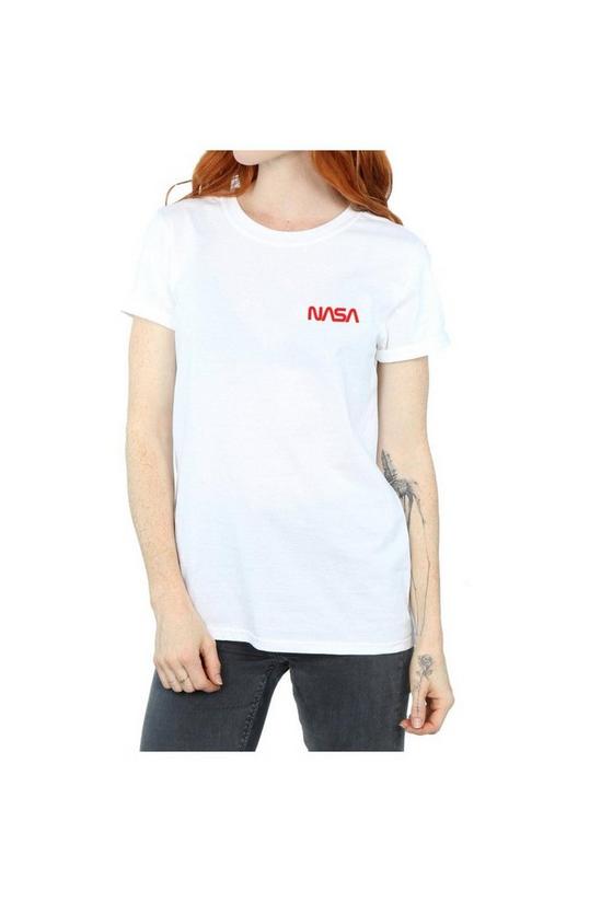 NASA Modern Logo Chest Cotton Boyfriend T-Shirt 3