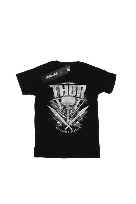 Marvel Thor Ragnarok Hammer Logo Cotton T-Shirt 2
