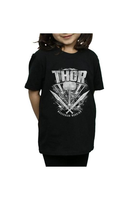 Marvel Thor Ragnarok Hammer Logo Cotton T-Shirt 3