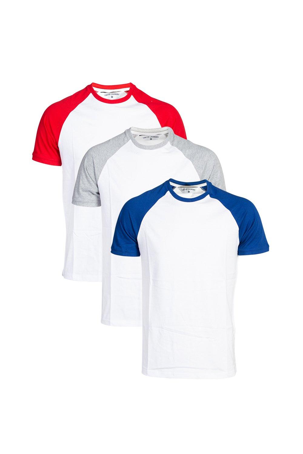 Bonds Raglan Short Sleeve T-Shirt In White