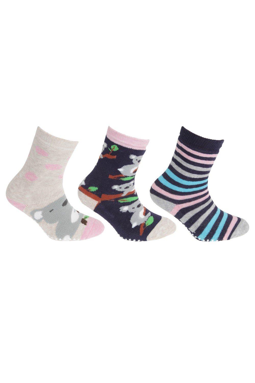 Cotton Rich Gripper Socks (3 Pairs)