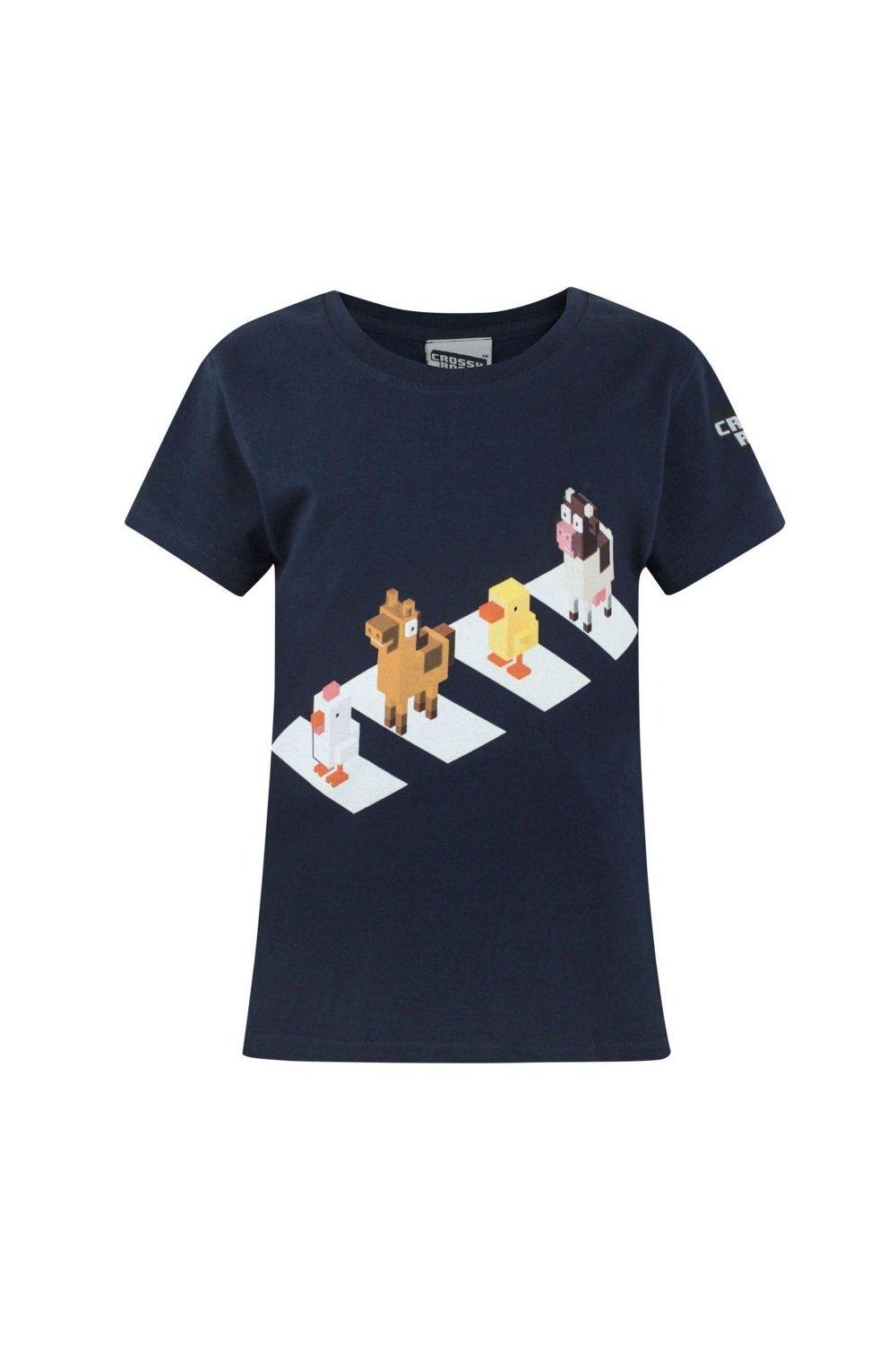 Crossy Road Official Character Crossing Short Sleeved T-Shirt