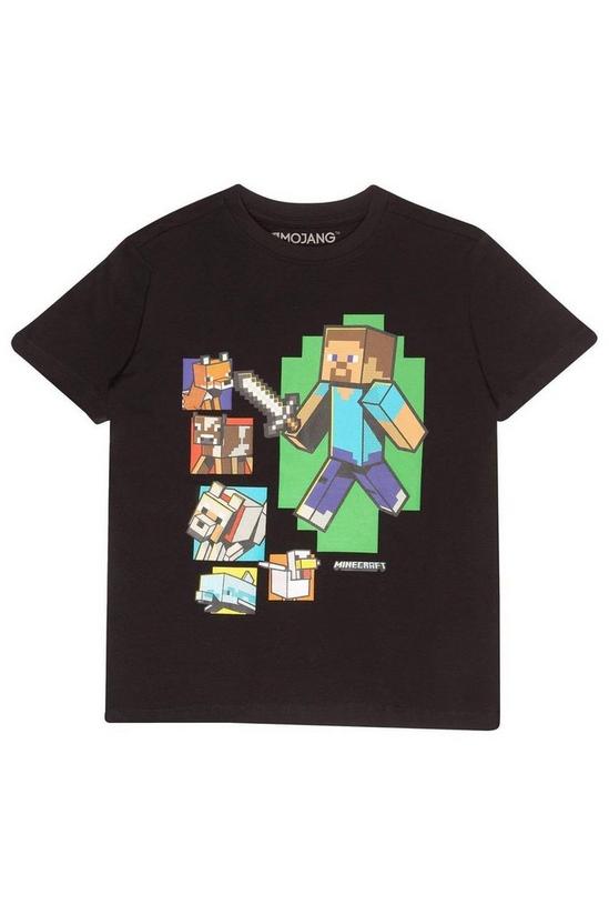 Minecraft Steve And Friends T-Shirt 1