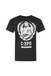 Star Wars Official C-3PO Lightning Crest T-Shirt thumbnail 1