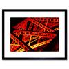 Artery8 Wall Art Print Industrial Architecture Abstract red Art Black Framed 9x7 inch thumbnail 1