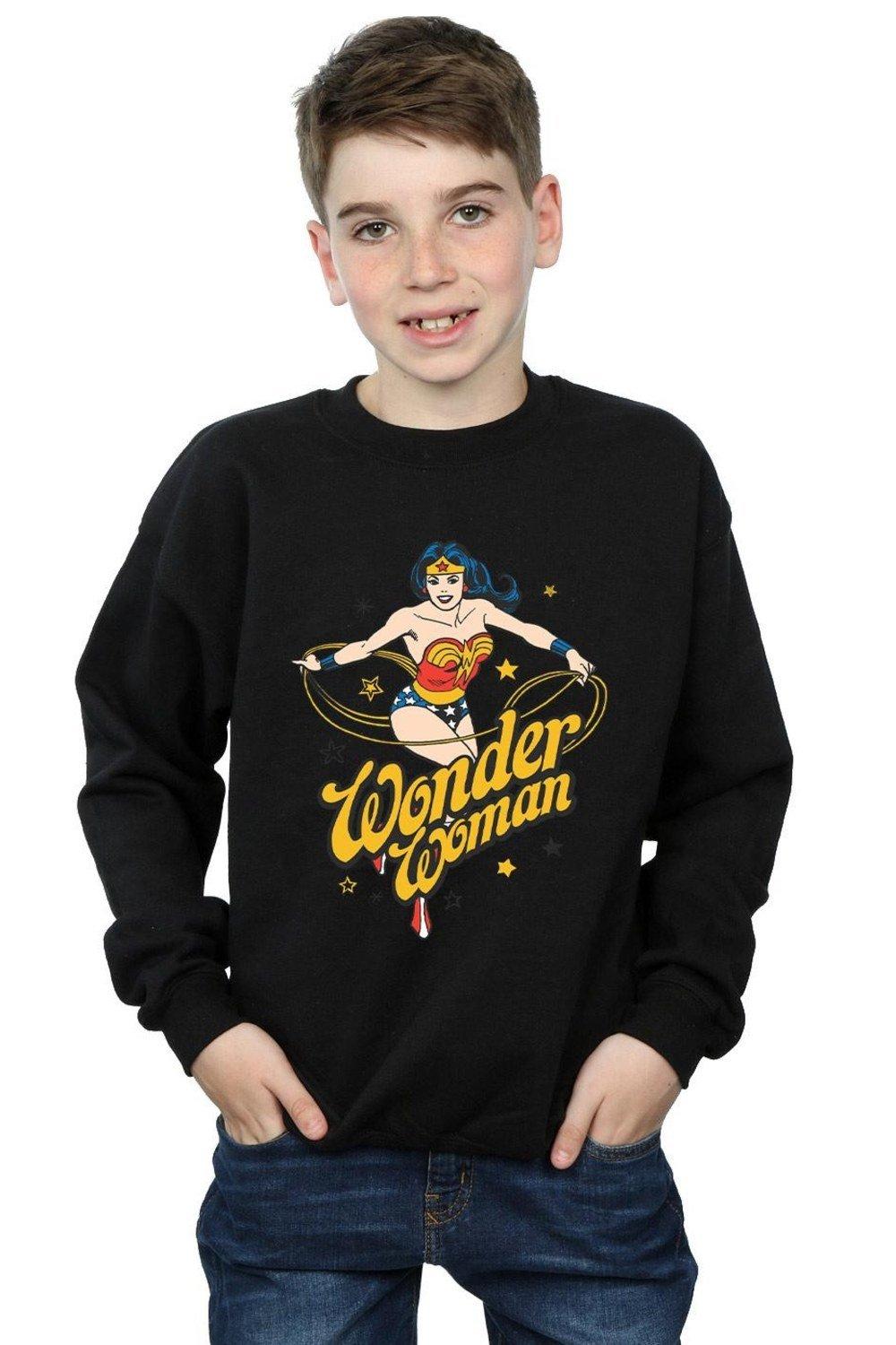 Wonder Woman Stars Sweatshirt