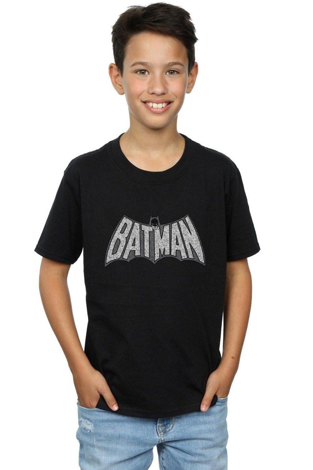 Batman Retro Crackle Logo T-Shirt