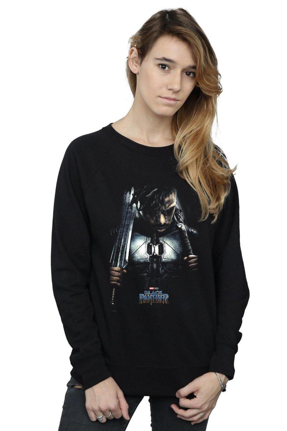 Hoodies & Sweatshirts | Black Panther Killmonger Poster Sweatshirt | Marvel