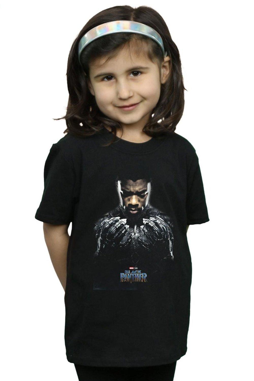 Black Panther T’Challa Poster Cotton T-Shirt