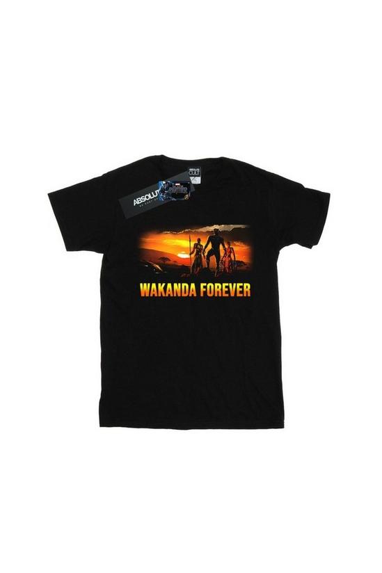 Marvel Black Panther Wakanda Forever Cotton Boyfriend T-Shirt 2