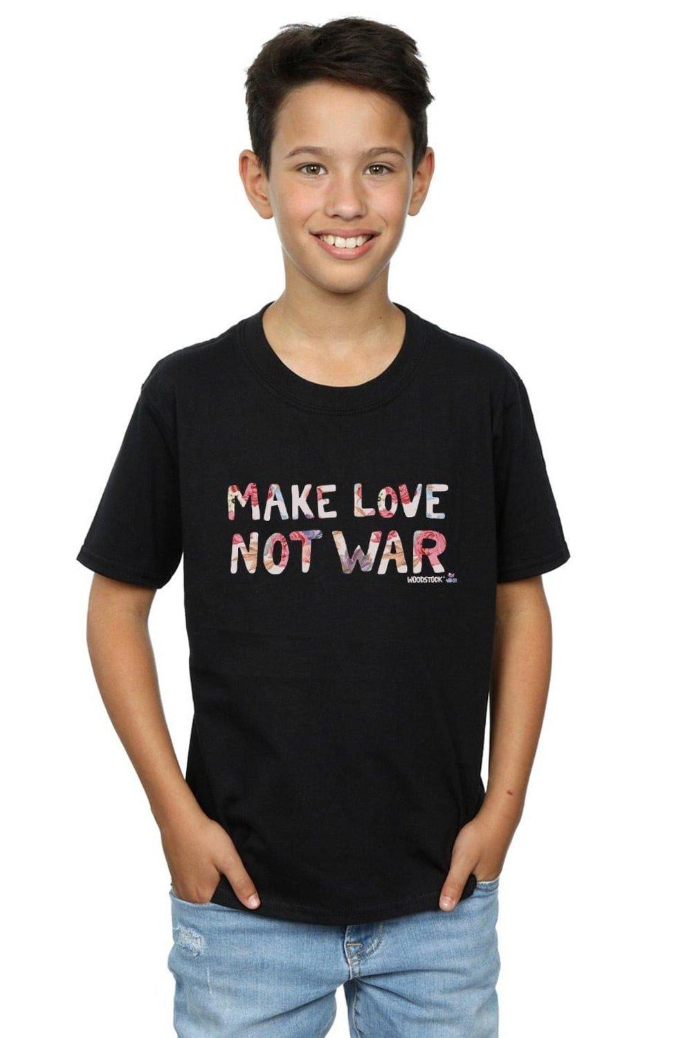Make Love Not War Floral T-Shirt
