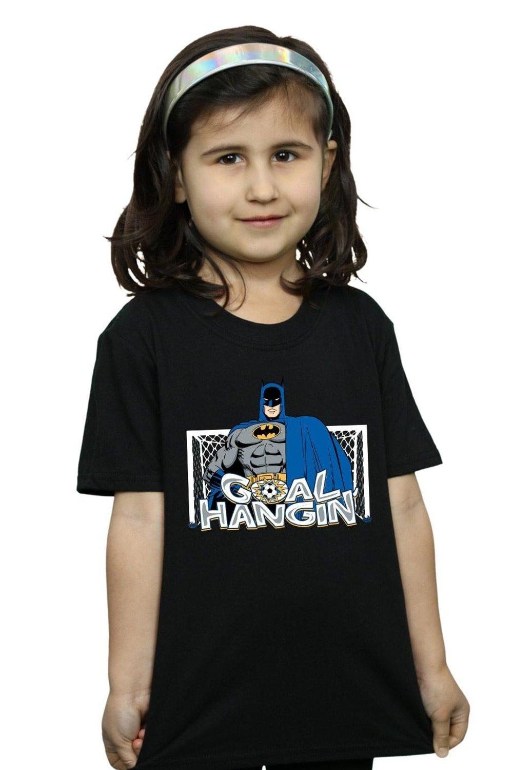 Batman Football Goal Hangin’ Cotton T-Shirt
