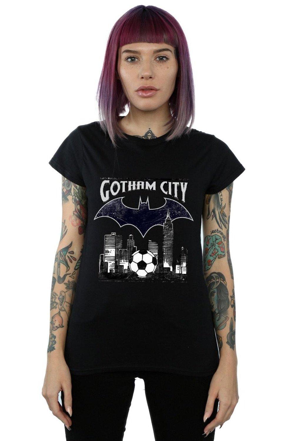 batman football gotham city cotton t-shirt