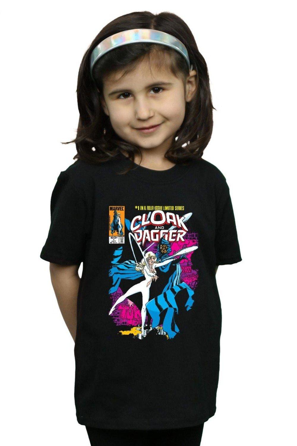Cloak And Dagger Comic Cover Cotton T-Shirt