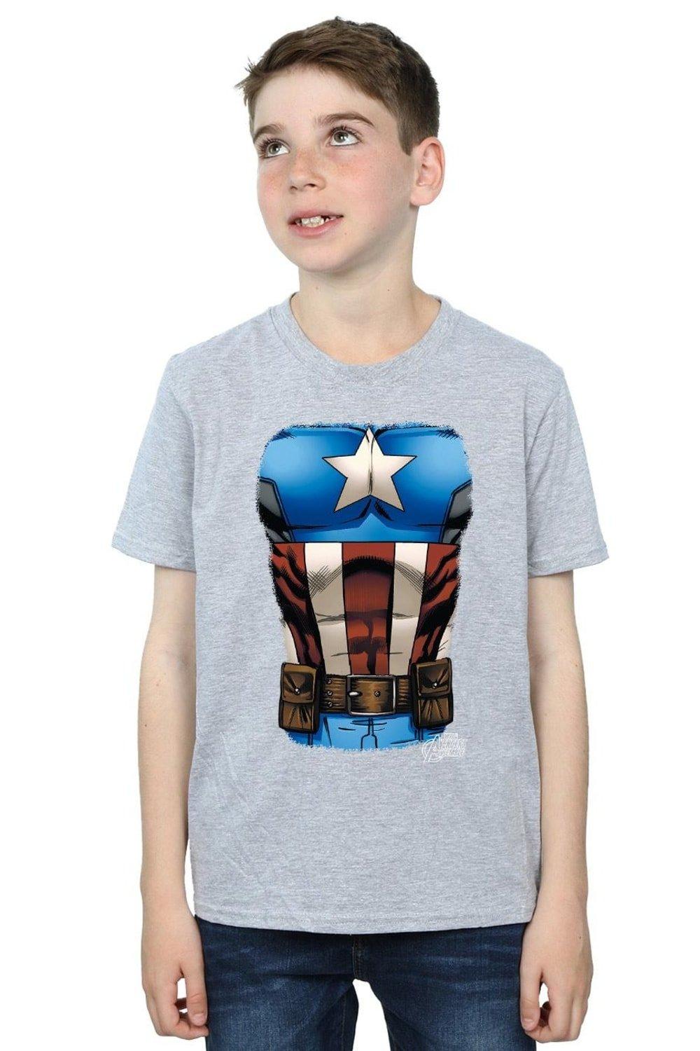 Captain America Chest Burst T-Shirt