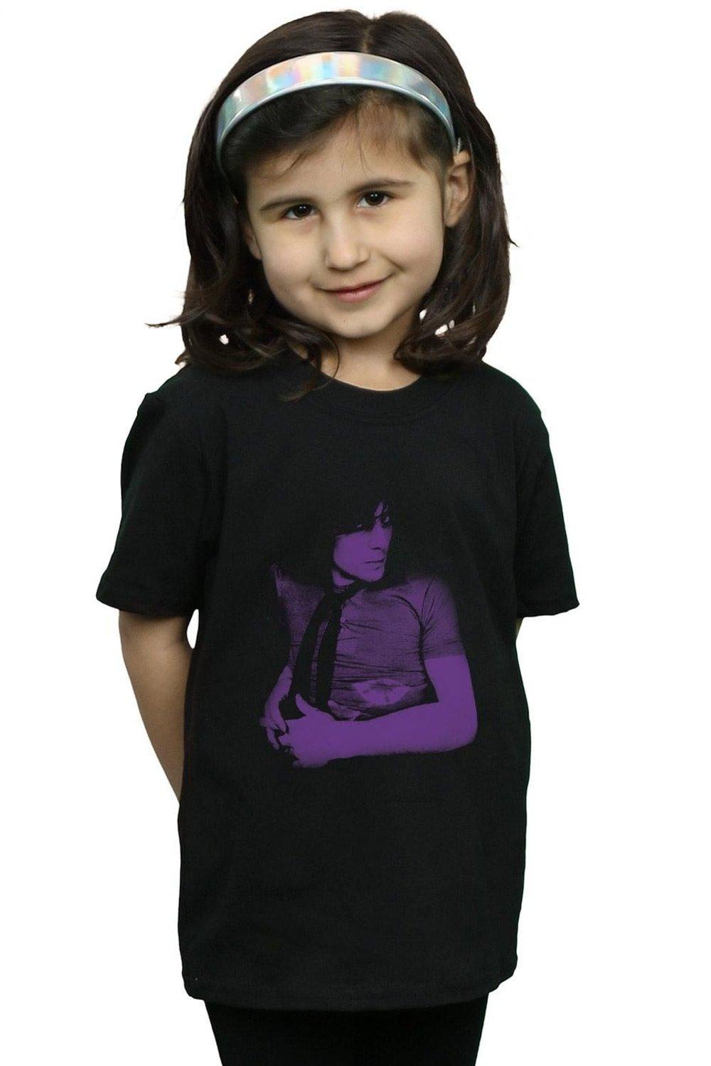 Violet Portrait Cotton T-Shirt