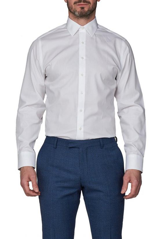 Jeff Banks Single Cuff Half Cutaway Cotton Shirt 1
