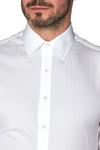 Jeff Banks Double Cuff Half Cutaway Slim Cotton Shirt thumbnail 3