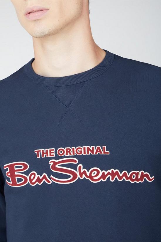 Ben Sherman Flock Crew Neck Sweatshirt 3