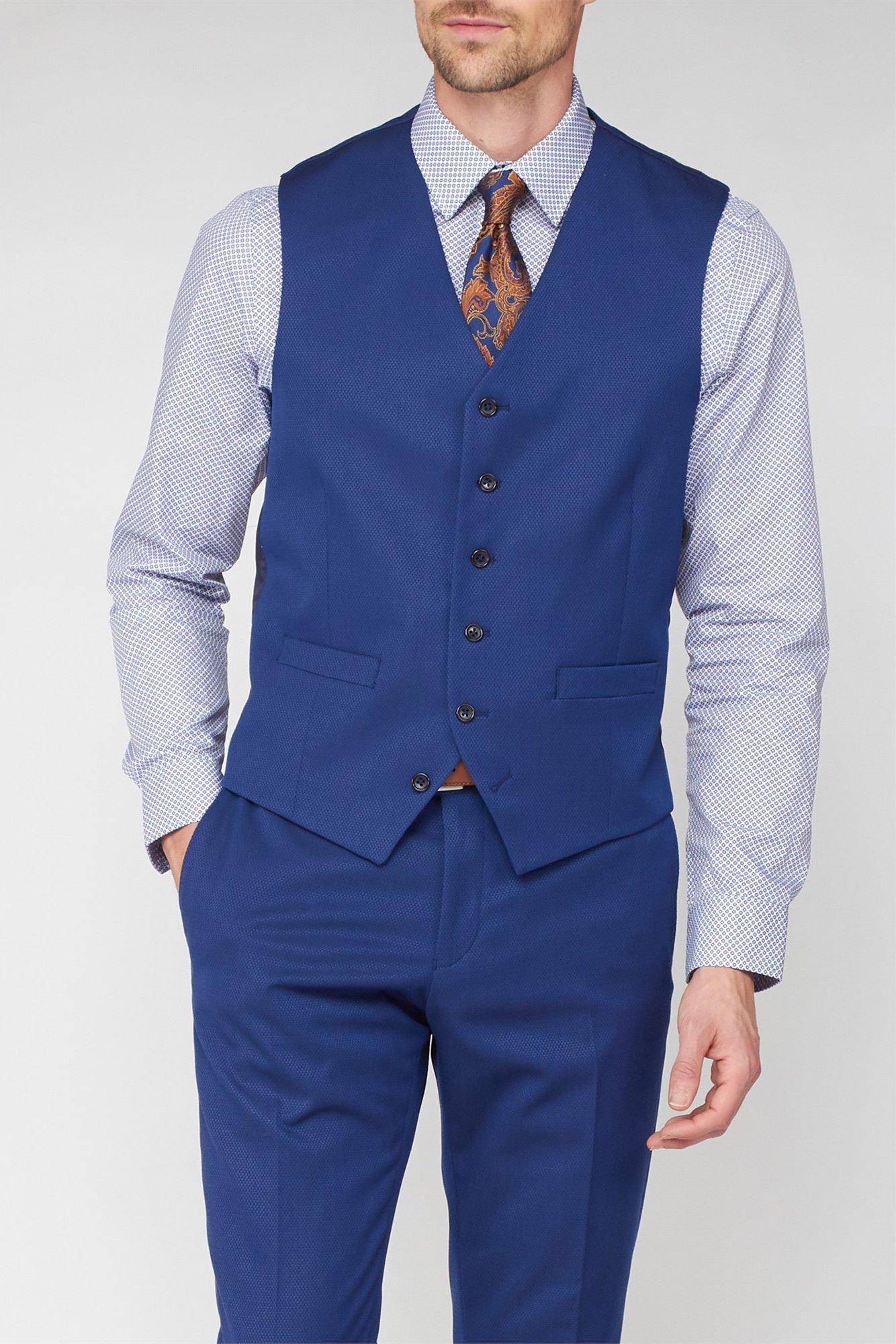Buy Jeff Banks Blue Navy Check Suit: Trousers from Next Ireland