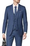 Racing Green Texture Wool Blend Tailored Suit Jacket thumbnail 1